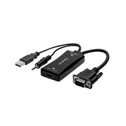 Comsol 20cm VGA Male  35mm Audio to HDMI Female Adapter