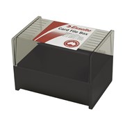 Esselte SWS 45866 Card File Box 152 x 102mm 6 x 4 Black