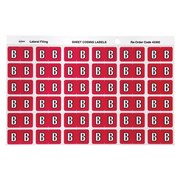 Avery 43302 B Side Tab Colour Coding Labels Magenta Pack 180