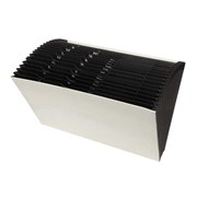 Marbig 90061 Expanding File Foolscap Heavy Duty No Flap Ivory