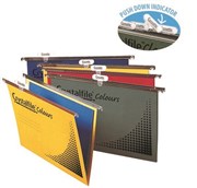 Crystalfile 112478Y Complete Suspension Files Foolscap Assorted Pack 25