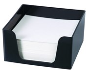 Esselte 45894 SWS Memo Cube with 500 Blank Sheets Black