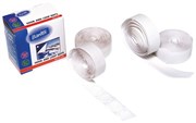 Bantex 807200 Self Adhesive Hook  Loop Spot 25mm x 18mm White Pack 62