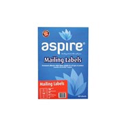 Aspire Address Labels Laser Inkjet 991 x 381mm 14 Per Sheet Pack 100
