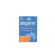 Aspire Address Labels Laser Inkjet 64 x 339mm 24 Per Sheet Pack 100