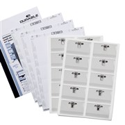Durable 869900 Name Badge Combi Clip and Inserts 90 x 54mm Pack 20