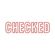 Staedtler 9SEN0042 Shiny Stamp PreInked Checked Outline Red