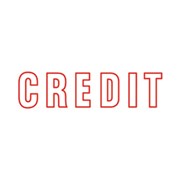 Staedtler 9SEN0232 Shiny Stamp PreInked Credit Outline Red