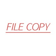 Staedtler 9SEN1322 Shiny Stamp PreInked File Copy Red