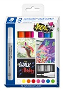 Staedtler 344 C8 Lumocolor Chalk Markers Assorted Colours