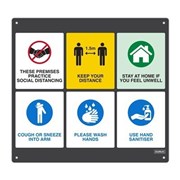 COVID19 Business Gate Sign 650mm x 600mm