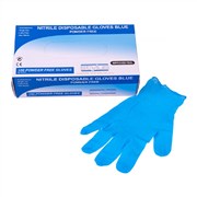 Stylus 4322 Nitrile Disposable Gloves Large Blue Box 100