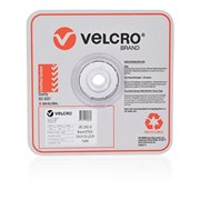 Velcro 43362 Stick On Loop Only Tape 25mm x 25m White