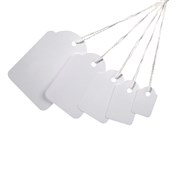 Apli 900389 Handwriting Strung Tickets 18 x 29mm White Box 1000