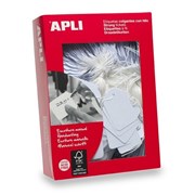 Apli 900390 Handwriting Strung Tickets 22 x 35mm White Box 500
