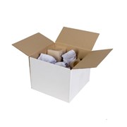 Cumberland 7109A Shipping Box White 420W x 400D x 300Hmm