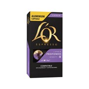 LOR Coffee Capsules Espresso Intensity 8 Lungo Profondo Box 10