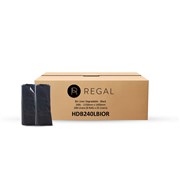 Bin Liner Bags 240L Black Pack 50