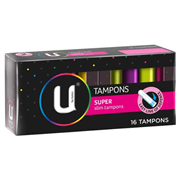 U By Kotex Tampons Super 16 Pack