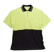 TSCO HiVis 3811YNXL Traditional Polo Shirt Short Sleeve Extra Large Yellow