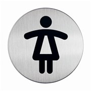 Durable 490423 Pictogram WC Women 83mm Silver
