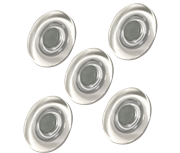 Visionchart Strong Magnets 30mm for Glass Boards Pack 5 Clear