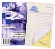 Zions CBD5 Carbonless Restaurant Docket Duplicate Pack 5