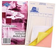 Zions CBT5 Carbonless Restaurant Docket Triplicate Pack 5