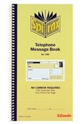 Spirax 550 Duplicate Carbonless 4 to View Telephone Message Book 144 x 272mm