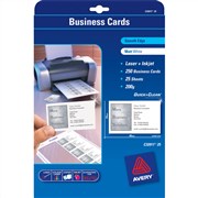 Avery 595078 Business Cards 10 per sheet C32011 Matt White Pack 25