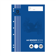 Olympic 140828 Binder Book A4 8mm Ruled 64 Page