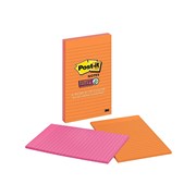 Post It Notes 5845 SSUC 123 x 200mm Lined Rio De Janeiro Assorted Pack 4