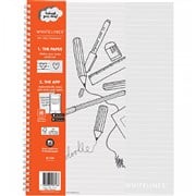Whitelines 197075 Soft Cover Notebook A4 120 Page 8mm Ruled
