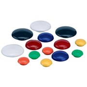 Quartet Magnetic Buttons 30mm Red Pack 10