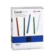 Fellowes Plastic Combs 25mm Blue Box 50