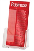 Esselte 31039 Brochure Holder DL Single Tier Free Standing Clear
