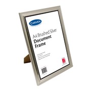 Carven QFBRSILVA4 Document Frame A4 Brushed Silver