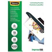 Fellowes 53511 Laminating Pouches A4 100 Micron Pack 100