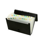 Marbig 90068 Expanding File Foolscap 26 Pocket Black