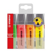 Stabilo Boss 704 Highlighter Assorted Wallet 4
