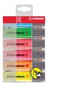 Stabilo Boss 706 Highlighter Assorted Wallet 6