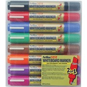 Artline 525T Whiteboard Marker Dual Tip Assorted Wallet 8