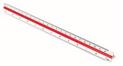 Staedtler 561 981 Scale Ruler Triangular 30cm Din 120 25 50 75 100 125