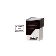 Deskmate PreInked Office Stamp Postage Paid Australia Black