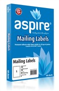 Aspire Address Labels Laser Inkjet 1996 x 2891mm 1 Per Sheet Pack 100