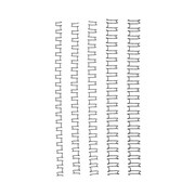 GBC Binding Coils 21 Loop Wire 6mm Silver Box 100