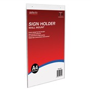 Deflecto Sign Holder A4 Portrait Wall Mount 47001