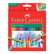 Faber Castell Triangular Colour Pencils Pack 24