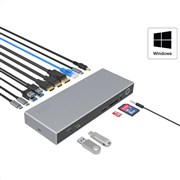 Klik USBC Triple 4K Docking Station with LAN  120W Power Supply