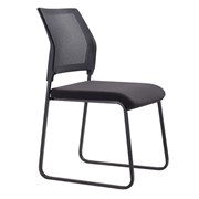 NEO Visitors Chair Mesh Back with Padded Seat Black Frame